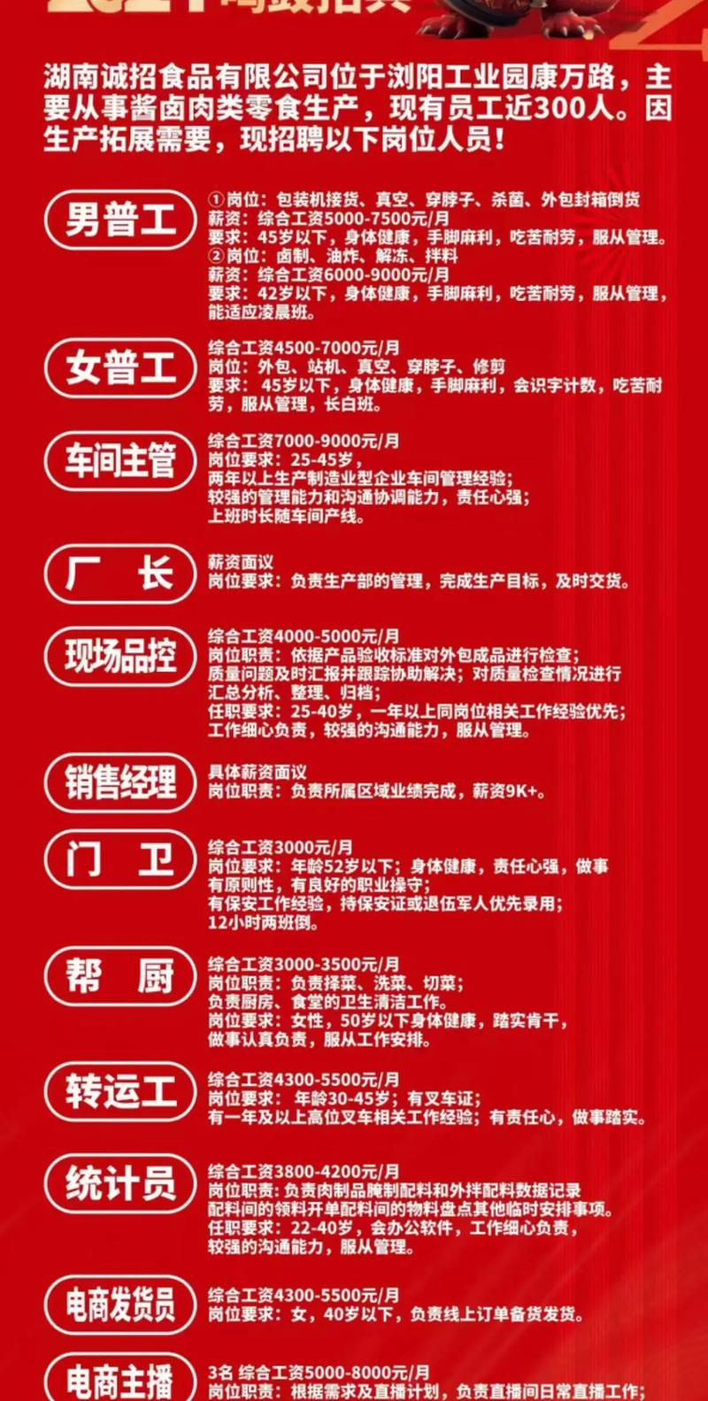 張店面食工最新招聘信息發(fā)布