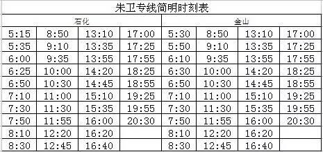 朱衛(wèi)線高速最新時(shí)刻表重磅更新??出發(fā)前必看！